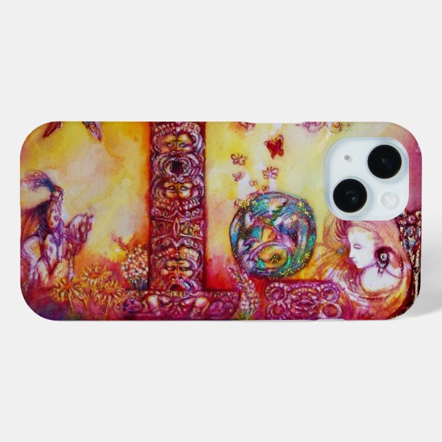 COQUES Case-Mate iPhone JARDIN DES OMBRES PERDUES / CHEVALIER ET FAERY (Verso (horizontal))