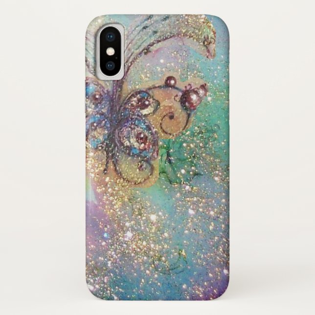 COQUES Case-Mate iPhone JARDIN DES OMBRES PERDUES -PLANTE PAPILLON MAGIQUE (Dos)