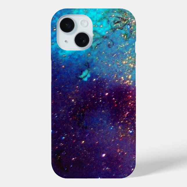 Coques Case-Mate iPhone JARDIN DES OMBRES PERDUES -Turquase Bleue (Verso)