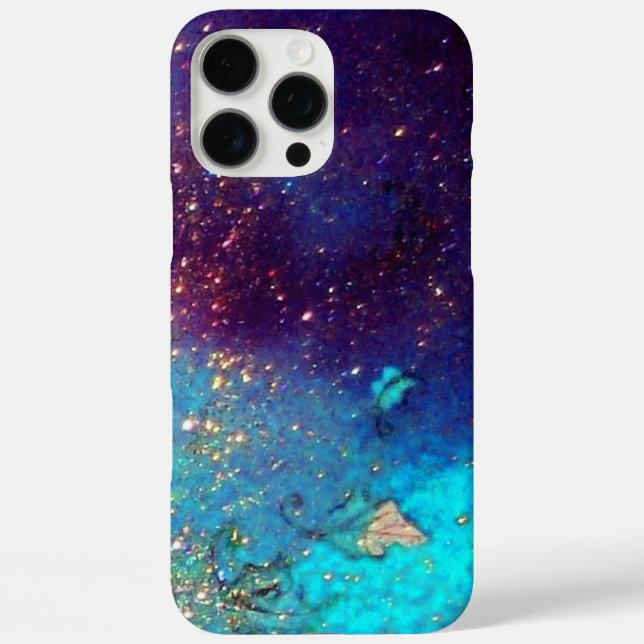 Coques Case-Mate iPhone JARDIN DES OMBRES PERDUES -Turquase Bleue (Verso)