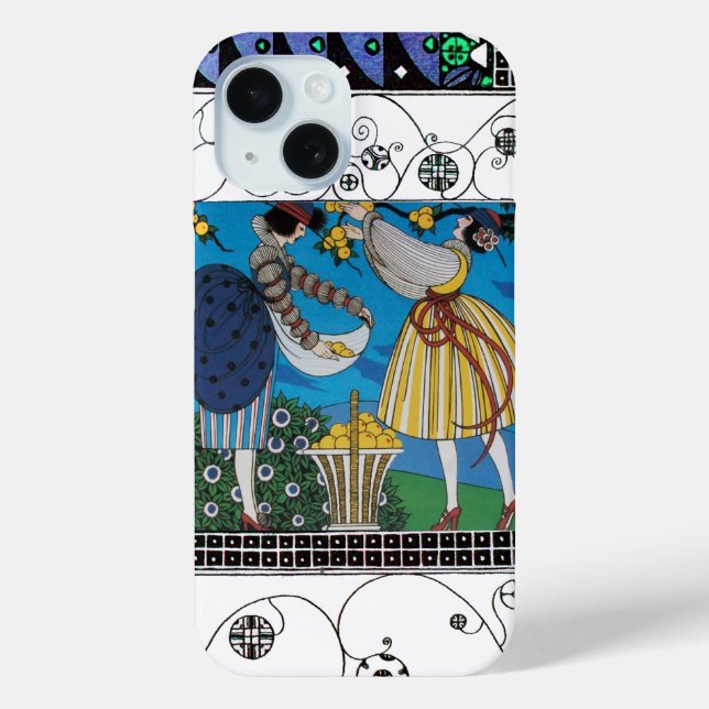 COQUES Case-Mate iPhone JARDIN D'ÉTÉ ET ESCALIERS /MODE COSTUME DESIGNER (Verso)