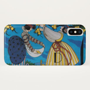 COQUE Case-Mate iPhone JARDIN D'ÉTÉ / MODE COSTUME DESIGNER MONOGRAMME