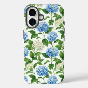 Coque Pour iPhone 16 Jardin d'hortensias bleus   iPhone à motif floral 