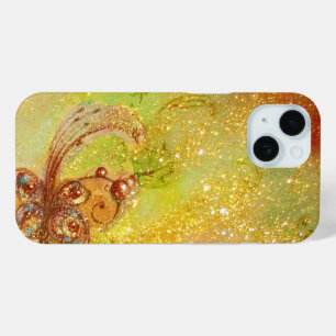 COQUE POUR iPhone 15 JARDIN D'OMBRES PERDUES, BOUTEILLE MAGIQUE JAUNE D