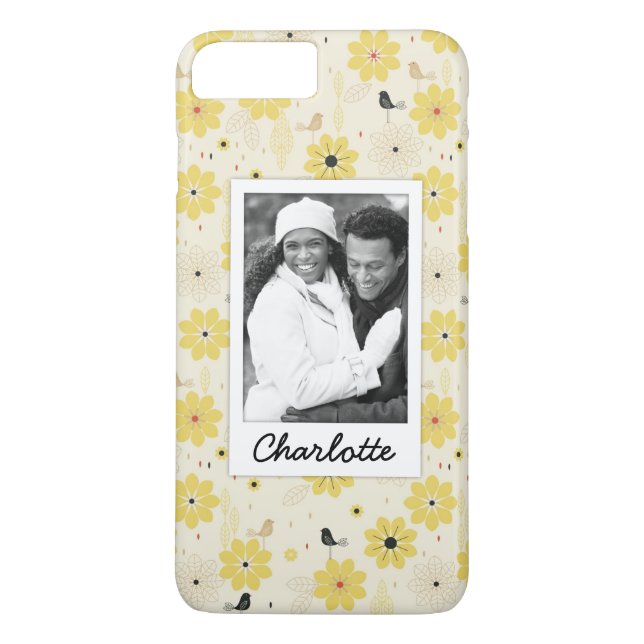 Coques Case-Mate iPhone Jardin fait sur commande de photo et d'oiseau de (Dos)