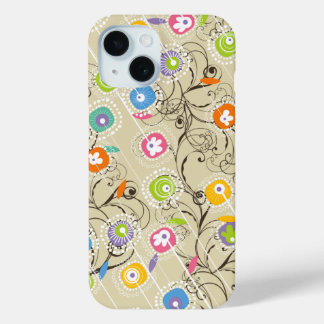 Coque Case-Mate iPhone Jardin Fleur super coloré Whimsical Art Floral