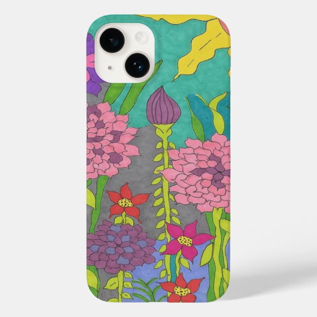 Coques Case-Mate iPhone Jardin fleuri du printemps (Verso)