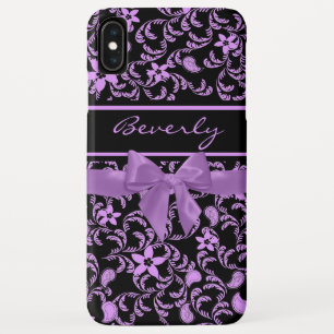 Coque Case-Mate Pour iPhone Jardin Floral et Bow pourpre