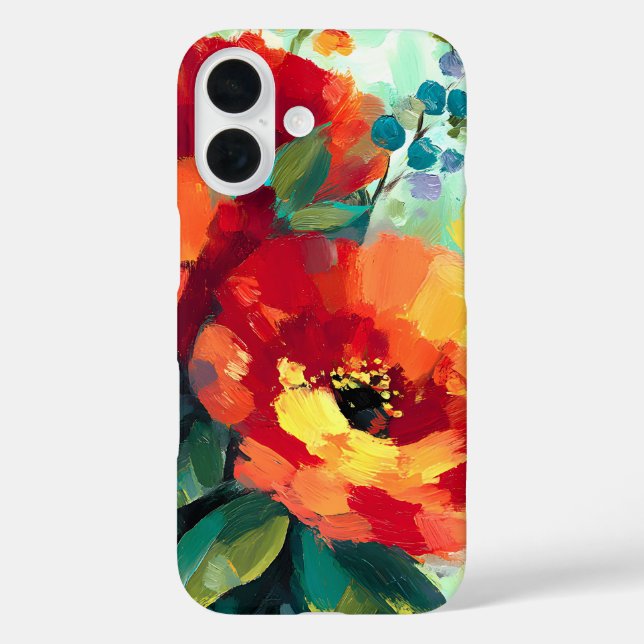 Coques Case-Mate iPhone Jardin floral flamboyant (Verso)
