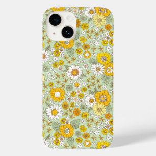 Coque Case-Mate iPhone Jardin Floral Jaune Motif