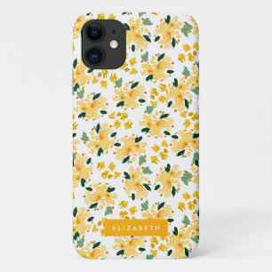 Case-Mate iPhone Case Jardin Floral Jaune Personnalisé