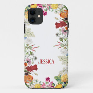 Case-Mate iPhone Case Jardin Floral Personnalisé Fleurs colorées