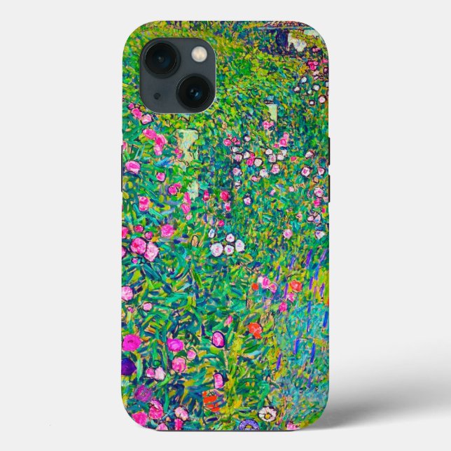 Coques Case-Mate iPhone Jardin Italien, Gustav Klimt (Verso)