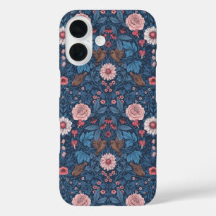 Coque Pour iPhone 16 Jardin sauvage en bleu
