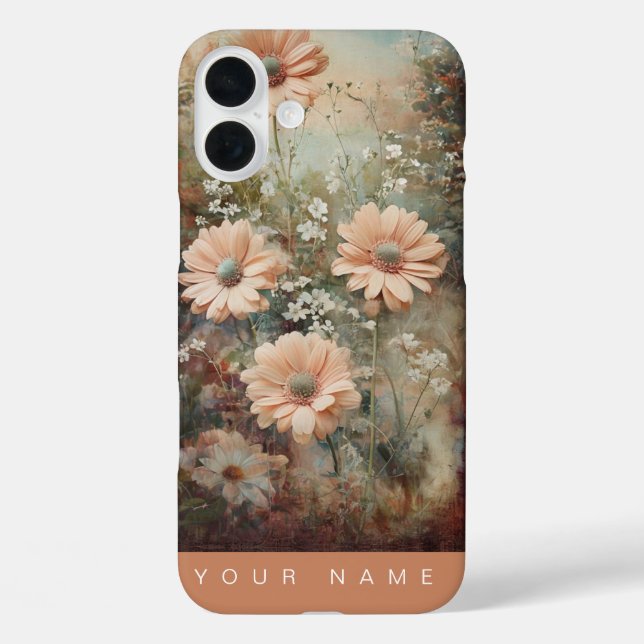 Coques Case-Mate iPhone Jardin Splendor Peach (Verso)