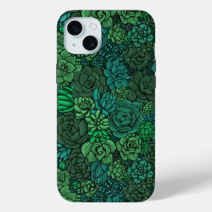 Coque Case-Mate iPhone Jardin succulent en vert