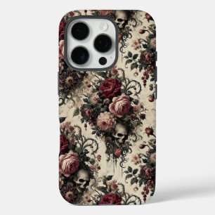 Coque iPhone 16 Pro Jardins suspendus de l'Arcane - Floral gothique