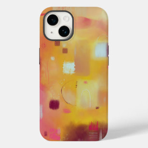 Coque Case-Mate iPhone Jaune Abstrait moderne