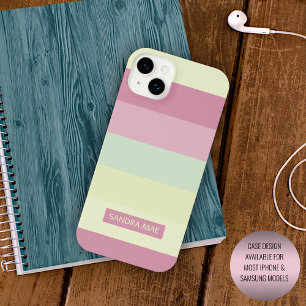 Coque Case-Mate iPhone Jaune clair personnalisé Lime vert Blush rose rayu