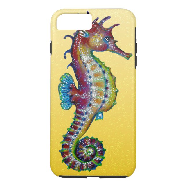 Coques Case-Mate iPhone Jaune d'hippocampe (Dos)