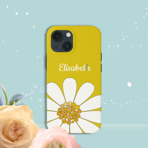 Case-Mate iPhone Case Jaune Fleur de Marguerite Moderne Personnaliser No