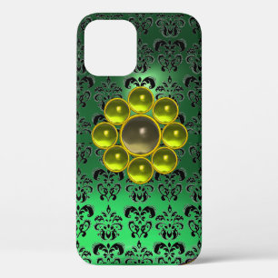 Case-Mate iPhone Case JAUNE GRISE EN PIERRE DE JEU MON Jade Green Black 