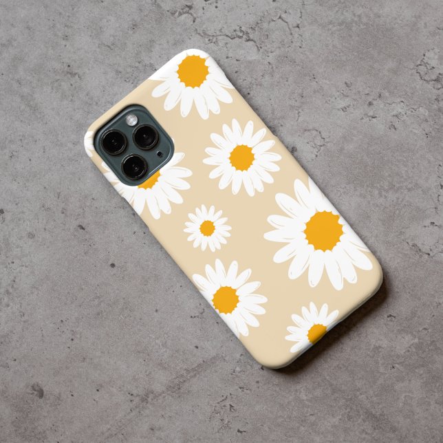 Coques Case-Mate iPhone Jaune marguerite mignonne Fleur tendance (Créateur téléchargé)