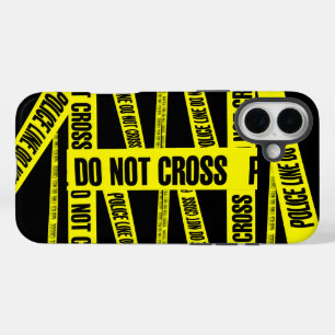 Coque Pour iPhone 16 Plus Jaune ne transcendez pas la scène de crime Zones d