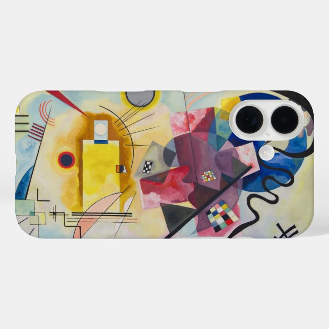 Coques Case-Mate iPhone Jaune, Rouge, Bleu par Wassily Kandinsky (Verso (horizontal))