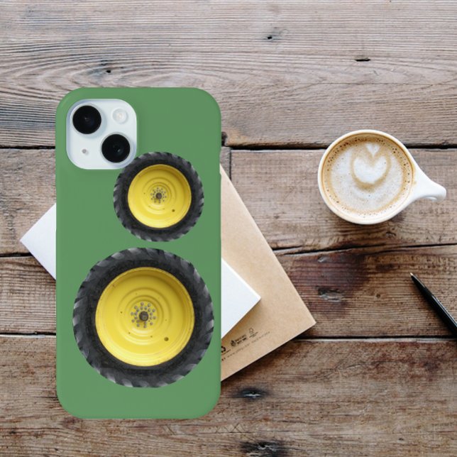 Coques Case-Mate iPhone Jaune Tracteur agricole Roues (Créateur téléchargé)