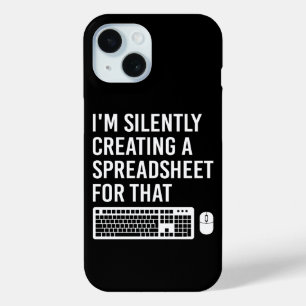 Coque Case-Mate iPhone Je crée silencieusement un actuaire de feuille de