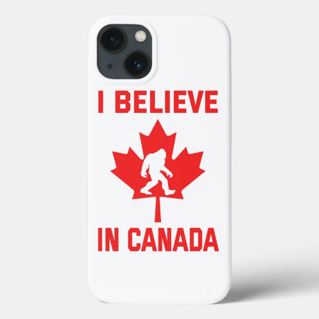 Coques Case-Mate iPhone Je crois au Canada - Funny Bigfoot  (Verso)