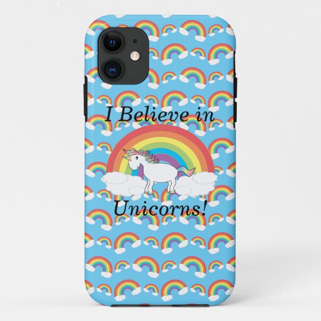 Coques Case-Mate iPhone Je crois aux licornes (Dos)