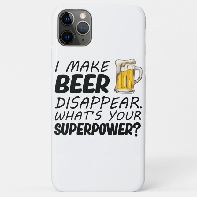 Coques Case-Mate iPhone Je fais disparaître la bière (Dos)