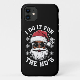 Case-Mate iPhone Case Je le fais pour les Hos Noël Santa africain 