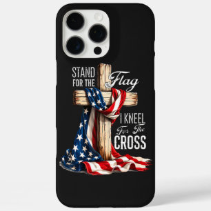 Coque iPhone 16 Pro Max Je me tiens debout pour le drapeau et je m'agenoui