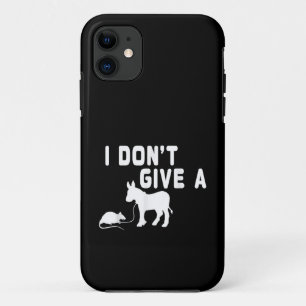 Case-Mate iPhone Case Je m'en fiche, cadeau de rat drôle d'âne, blague s