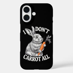 Coque Pour iPhone 16 Je m'en fiche de tout lapin de Pâques drôle
