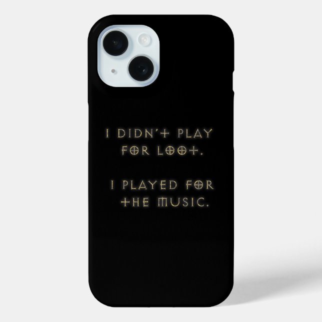 Coques Case-Mate iPhone Je n'ai pas joué pour le butin. (Verso)