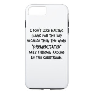 Case-Mate iPhone Case Je n'aime pas faire des plans