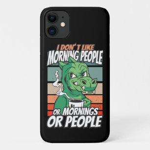 Case-Mate iPhone Case Je n'aime pas les gens du matin ou les matins ou l