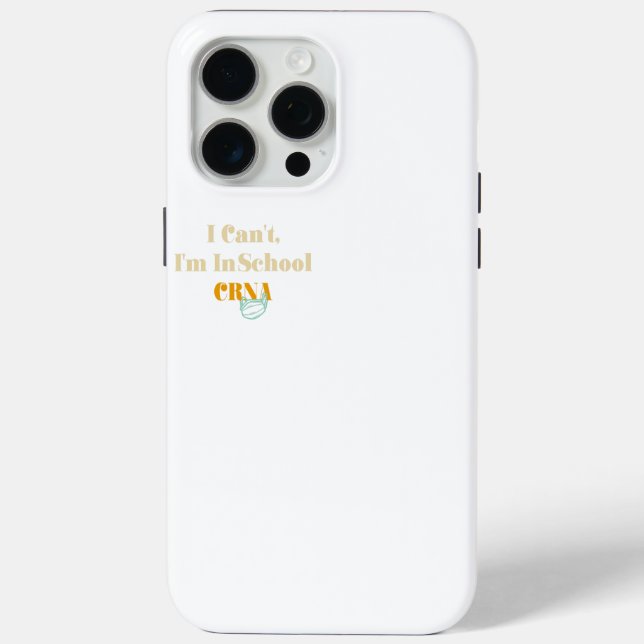 Coques Case-Mate iPhone Je ne peux pas, je suis à l'école Crna (Verso)