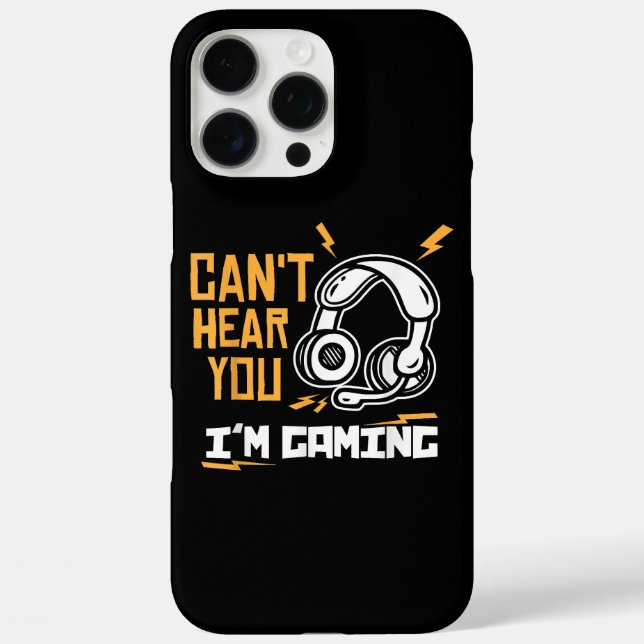 Coques Case-Mate iPhone Je ne peux pas vous entendre Je suis Jeu - Gamer & (Verso)