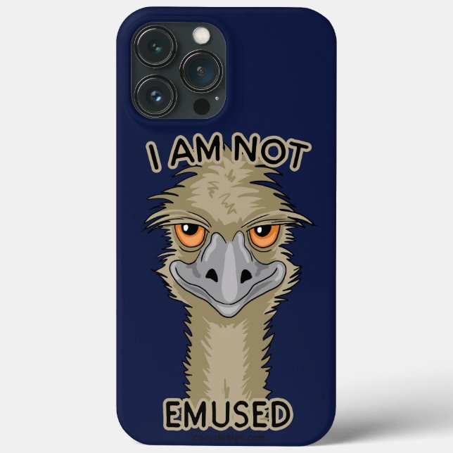 Coques Case-Mate iPhone Je Ne Suis Pas Emusé Drôle Emu Pun (Verso)