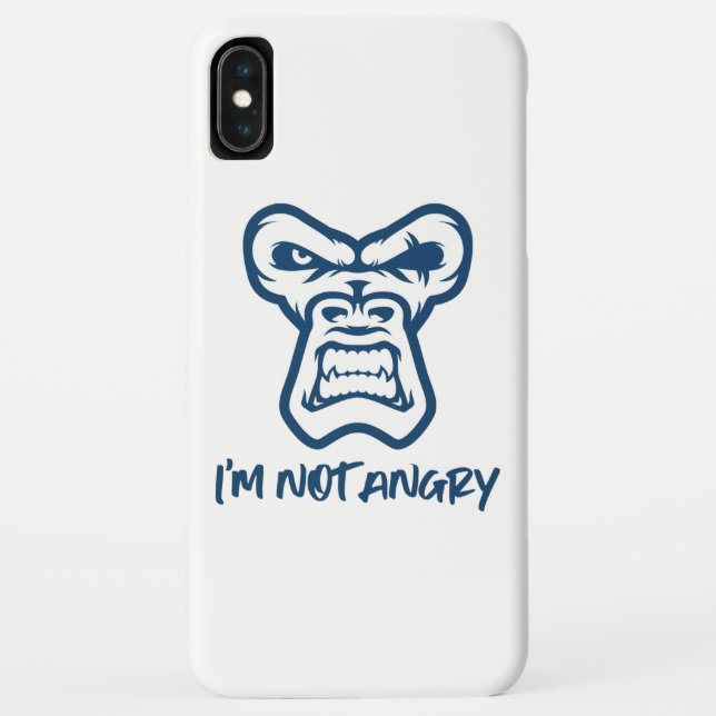 Coques Case-Mate iPhone Je ne suis pas en colère, le singe (Dos)