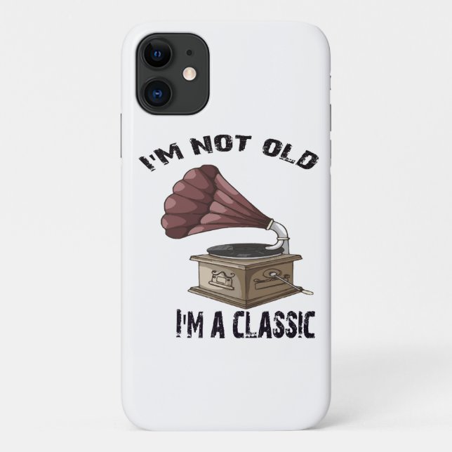 Coques Case-Mate iPhone Je ne suis pas vieux, je suis classique (Dos)