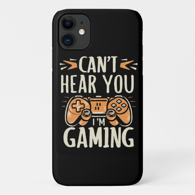 Coques Case-Mate iPhone Je ne t'entends pas je joue (Dos)
