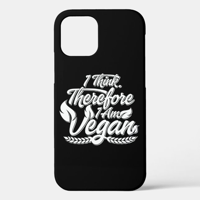 Coques Case-Mate iPhone Je Pense Que Je Suis Vegan. (Verso)
