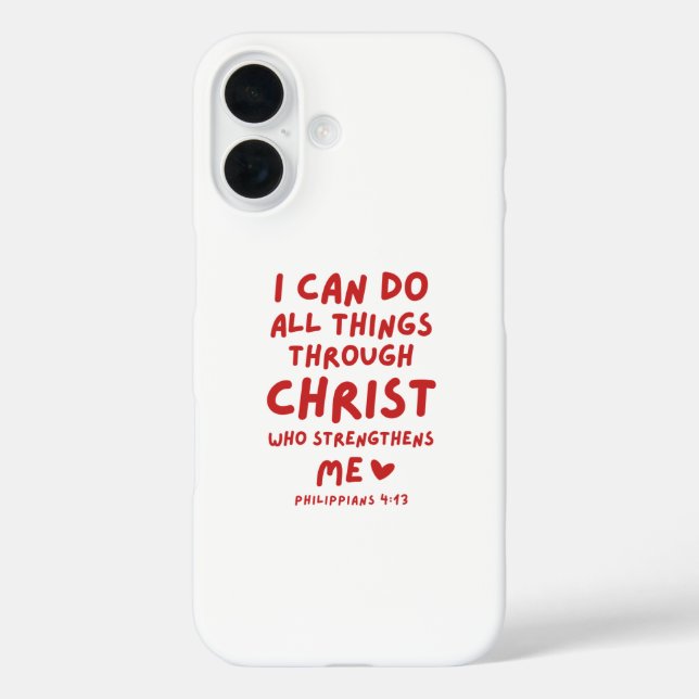 Coques Case-Mate iPhone Je Peux Faire Tout Philippiens 4:13 (Verso)