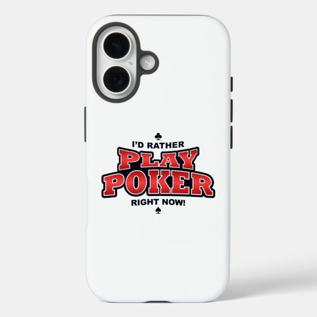 Coques Case-Mate iPhone Je préfère jouer au poker (Verso)